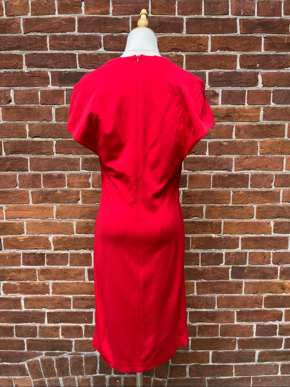 Escada Vibrant Red Tailored Dress - Picture 4 of 7